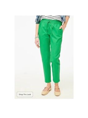 J. Crew Bright Green Drawstring Joggers